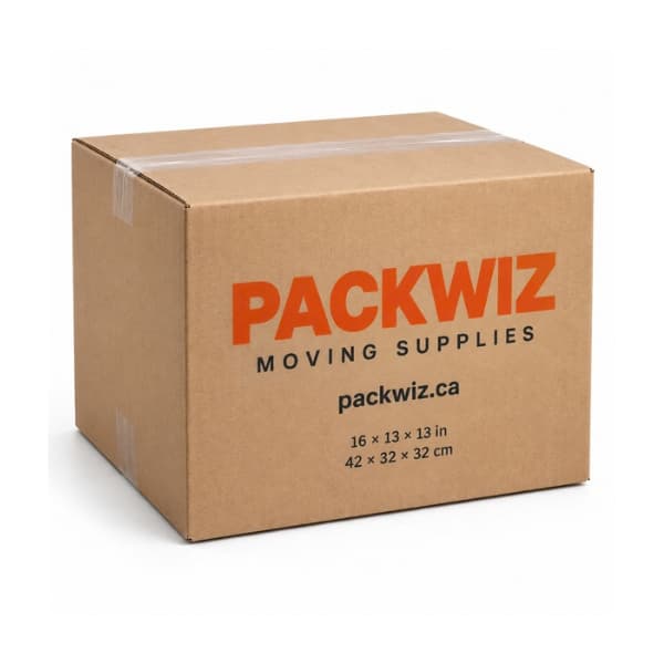16x13x13 inch 1.5 cube small sized moving box