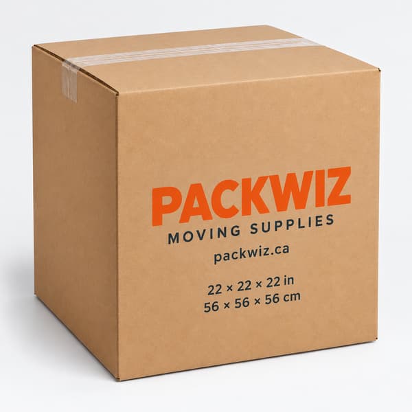 22x22x22 inch extra large 6 cube moving and storage box