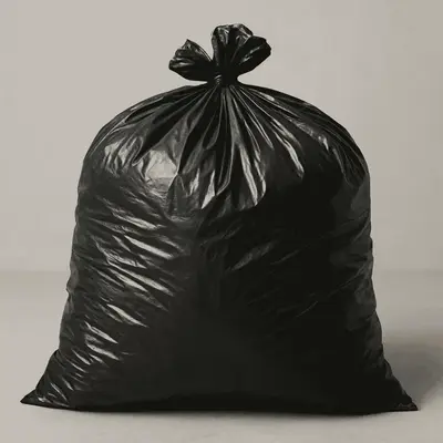 Industrial Grade Black Garbage Bags 45 Gallons