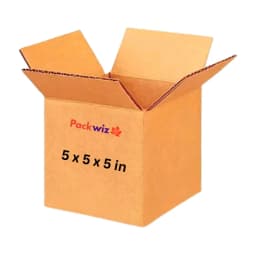 5x5x5 inch brown corrugated cube box for shipping and packing