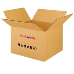 8x8x6 inch brown kraft corrugated box for small appliances