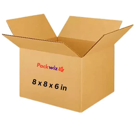 8x8x6 inch brown kraft corrugated box for small appliances