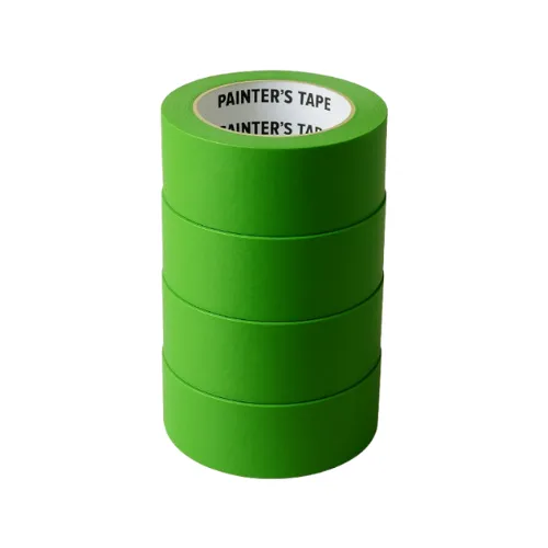 Professional green painter's tape, low residue masking tape