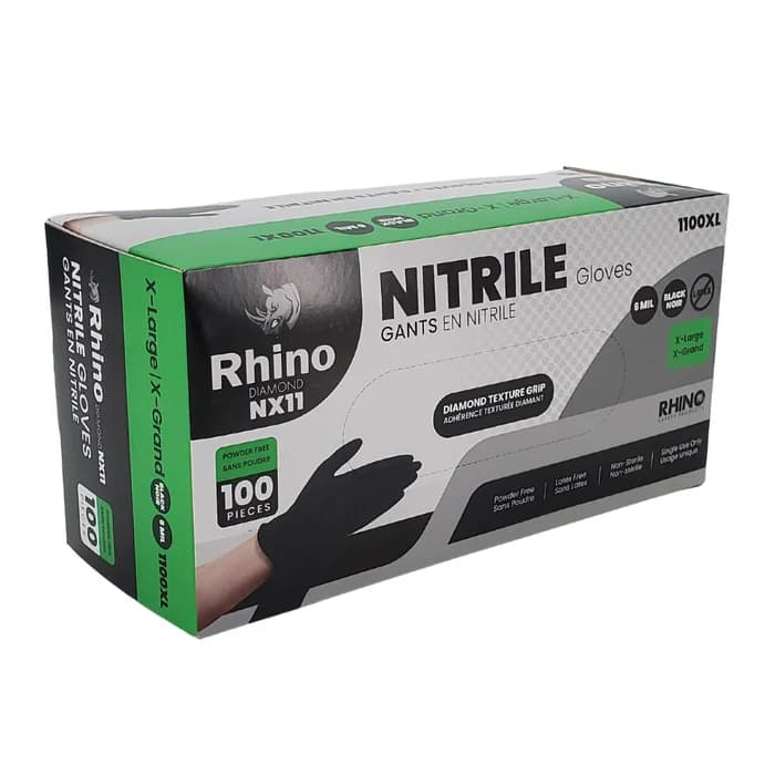 Rhino Nitrile Disposable Gloves 6 mil