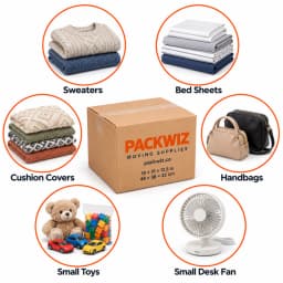 What fits in a 18x15x12 inch medium 2 cube moving box
